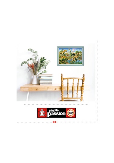 Educa 500 Parça Jurassic Oyun Alanı Puzzle - 19903 - Jurassic Playground