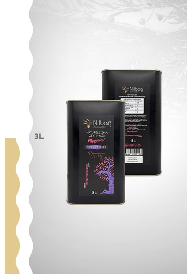 Nilbağ Zeytinyağları Ayvalık Natural Sızma Zeytinyağı Meyvemsi Teneke 3 L