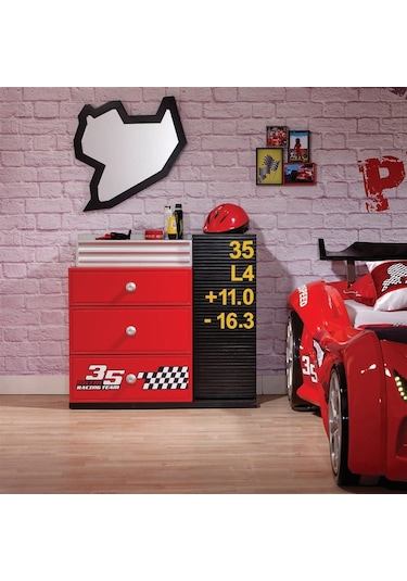 Meltem Kids Pitstop Çocuk Odası Şifonyer