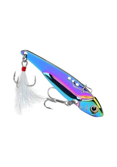 Neevoyu Metal Vıb Yaban Balığı Yemi 20g - Uzak Atışlı, Çok Renkli, Hızlı Batma, St36 Ve Kan Oluklu Tüy İğnesi, Tüm Su Tipleri İçin