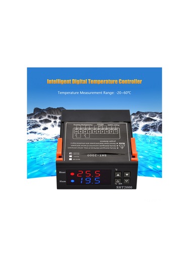 Geeroyoo Sht2000 Akıllı Sıcaklık Nem Kontrol Cihazı - Isıtma/soğutma/nemlendirme/de Nemlendirme - Hassas Sensörlü - Ac 110-220v