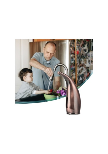 Pazly 300 Ml Otomatik Fotoselli Sabunluk Kızılötesi El Sensörlü, Koyu Kahverengi Diğer