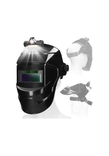 Jms Geevorks Büyük Görünümlü Gerçek Renkli Otomatik Kararan Kaynak Yüz Maskesi