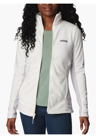 Columbia Xk0841 Basin Trail Iıı Kadın Tam Fermuarlı Polar Üst Beyaz
