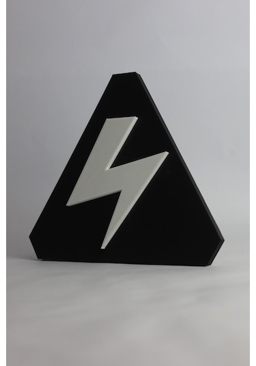 Yüksek Voltaj - 3 Boyutlu Tabela 17cm