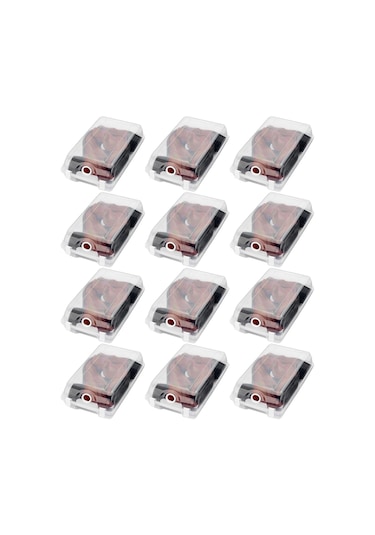 Gondol Kapaklı Kilitli Kadın Ayakkabı Saklama Kutusu 12 Adet