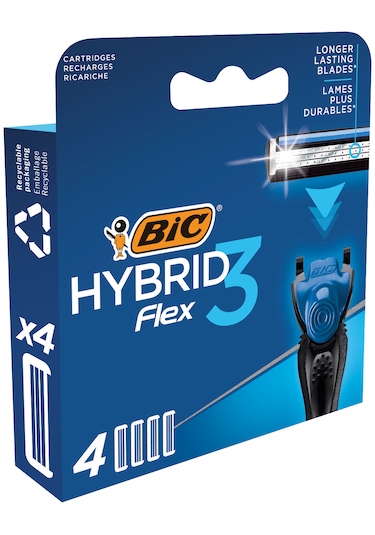 Bic Flex 3 Hybrid 3 Bıçaklı Erkek Tıraş Bıçağı + 1 Sap + 12 Yedek Başlık