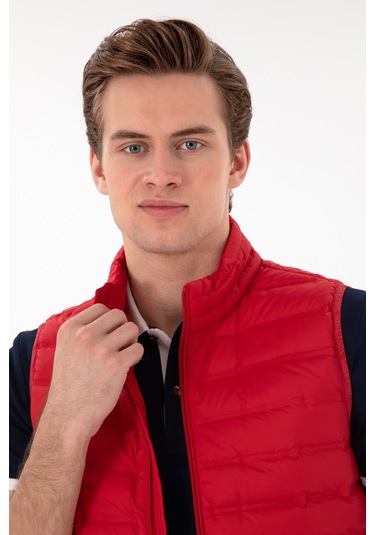 U.s. Polo Assn. Erkek Kırmızı Yelek Dokuma 50299395-vr030 Kırmızı