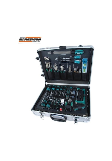 Mannesmann 29077 Alüminyum Çantalı Tekerlekli Alet Seti 159 Parça