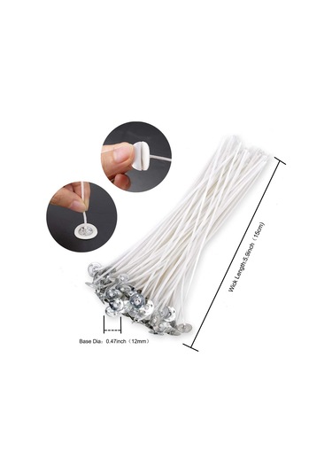 Gatherco Mum Yapım Seti, Ahşap Mum Fitili Tutucular, Mum Fitili Çıkartması, Mum Fitili Mum Ortalama Aracı, Mum Kendin Yap El Sanatları