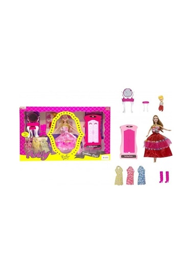 Anlily Dolaplı Bebek Set