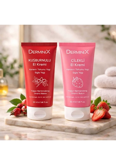 El Kremi 2'li Set 50 Ml Çilek & Kuşburnu Yoğun Nemlendirici Bakım