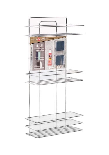 Decorev 5931 Şampuanlık Kristal Lamalı Üç Katlı Beyaz Çok Renkli