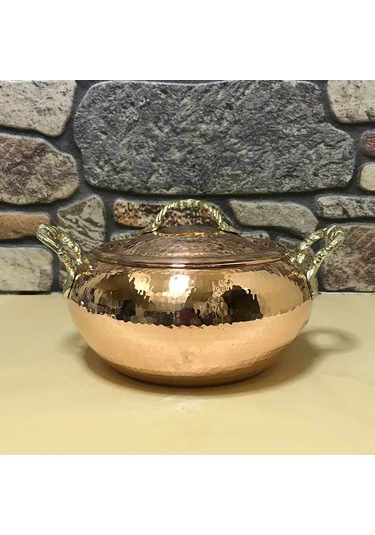 Dövme Bakır Trabzon Güveci 17 cm