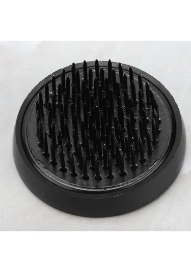 Lemestar Siyah 46mm Çelik İğne Floral Tutucu, Dayanıklı Gümüşlü Tabanlı Vazo Koruyucu, Ev Otel Japon İkebana Araçları