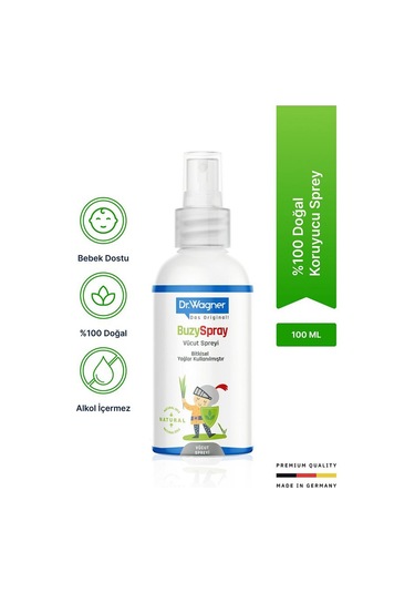 Dr. Wagner Buzy Spray Doğal Yağlar İçeren Koruyucu Vücut Spreyi 100 ML