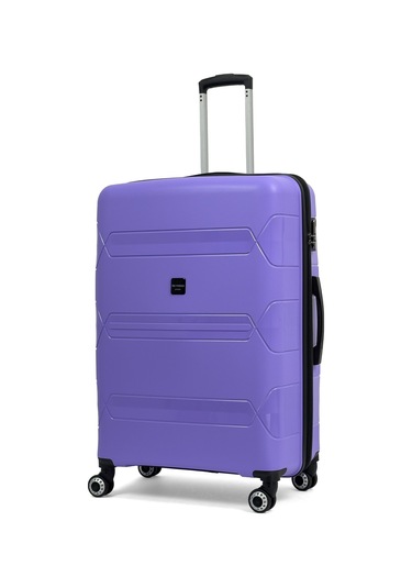 Lucas Polipropilen Kırılmaz Valiz, Büyük Boy Mor