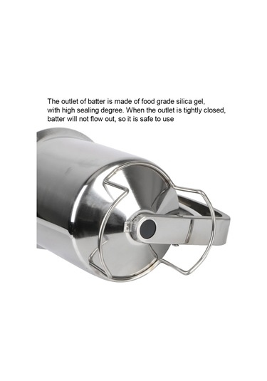 Mutfak Aletleri Kek Cupcake Hamur Dağıtıcı Huni Huni Desteği Gümüş