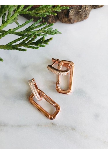 İç İçe Geçmeli Sallantılı Küpe