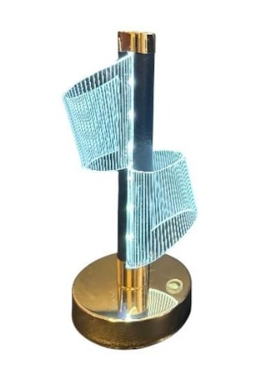 Dekoratif Metal Masa Lambası Led Gold
