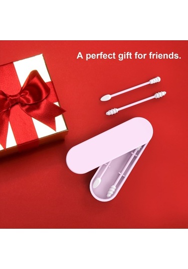 Ulzyvf Yeniden Kullanılabilir Silikon Kulak Temizleme Çubuğu - 2 Adet Gri Model Gri