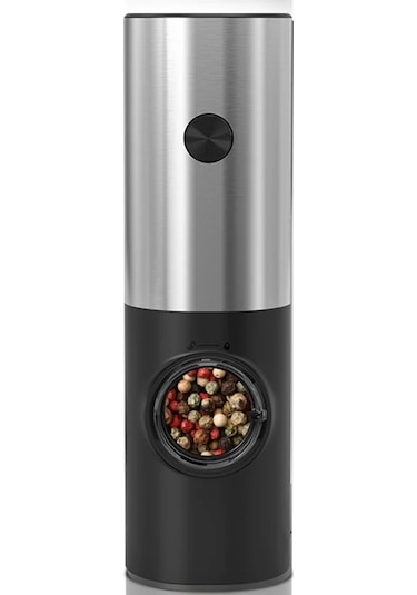 Jialan Elektrikli Karabiber Öğütücü Baharat Öğütücüler Siyah
