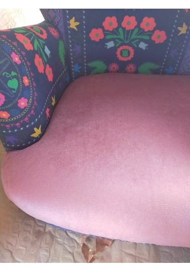 Mobilyabazari Etnik Desen Çay Seti Ikili Koltuk, Salon, Balkon