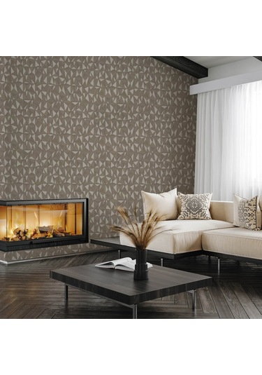 Adawall Omega 23204-4 Çizgili Modern Geometrik Desenli Düz Sade Duvar Kağıdı