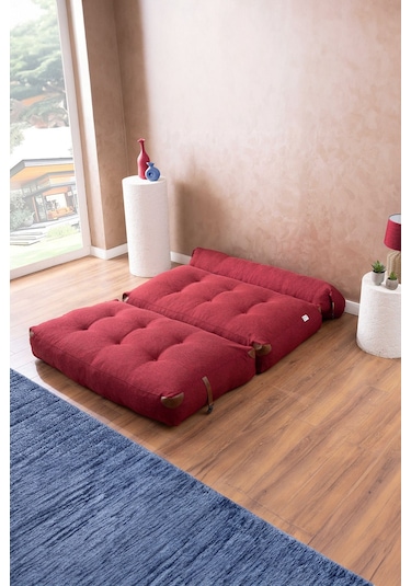 Good Night Megano Yeni Nesil 140 Cm Uzanma Tv Koltuğu & Misafir Yatağı Bordo