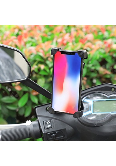 Lemestar Elektrikli Scooter Telefon Tutucu - 360 Derece Döner, Sabit Kilitleme, Kauçuk Yastık İle Koruma, Bisiklet/motosiklet Uyumlu