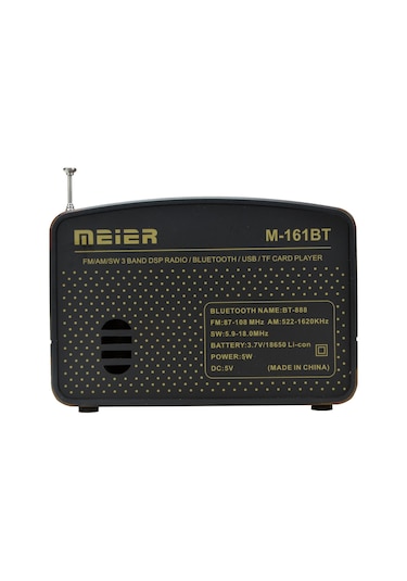 Nostaljik Fm Radyo Bluetooth-Usb-Retro Meier M161-Bt