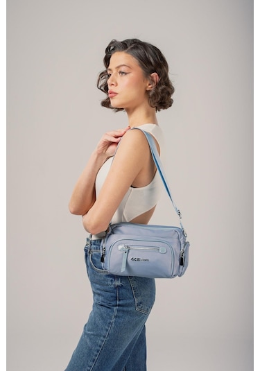 Ççs Kadın 17891 Omuz Çantası Mavi