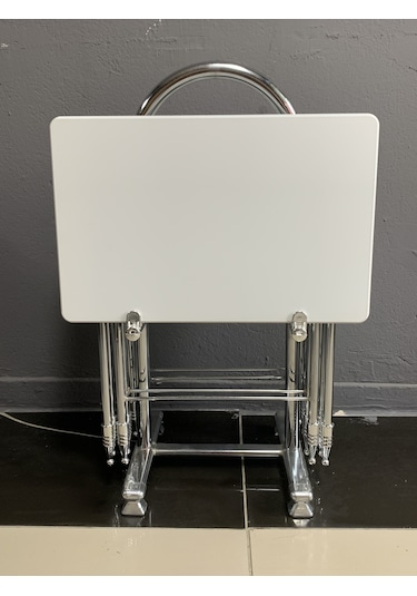 Çanta Sehpa, Sehpa, Zigon, Mebran Çanta Sehpa-düz Beyaz