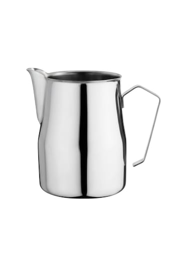 304 Kalite Paslanmaz Çelik Butik Süt Potu 350 Ml - Profesyonel Pitcher Sütlük