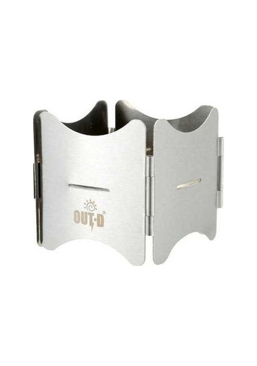 Pazly Yakıtlı Tepsi Tencere Standı, Paslanmaz Katlanabilir Taşınabilir Ocak, Gümüş Çelik Gümüş