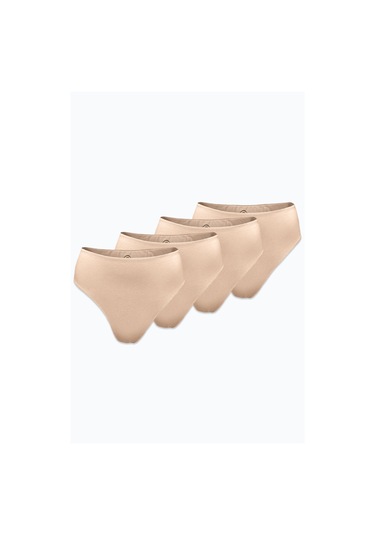Malabadi Kadın Ten Rengi 4 Lü Paket Modal Yüksek Bel String Tanga 4m178 Ten Rengi