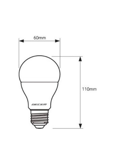 10 Adet Gecem 9w Led Ampul E27 Duy 3000k - Günışığı