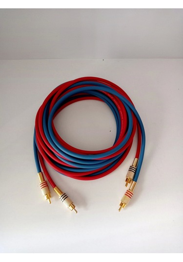 El Yapımı Rca Kablosu %100 Bakır Amfi Ses Aktarım Kablosu K-m - 5 Metre