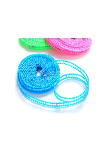 Teltree Rüzgar Geçirmez Ve Kaymaz Çamaşır İpi, 5-8 Metre Uzunluk, Seyahat Ve Açık Hava İçin Pratik Kurutma Çözümü Pembe