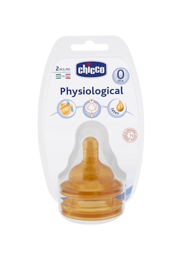 Chicco Fizyolojik Biberon Emziği 0 Ay+ Normal Akış Kauçuk 7698852045694