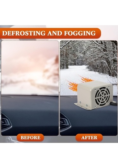 Wondernest 2025 Yükseltmesi Taşınabilir Ön Lichen Isıtıcı Delikli Cam Buz Araba 800w 12v Vv Hızlı Isıtma Fonksiyonu Siyah
