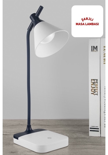 Dokunmatik Şarjlı Masa Lambası Beyaz