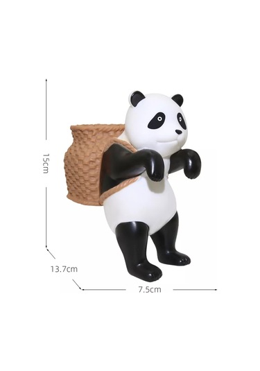 Tevdı Akvaryum Süsü Ve Kalemlık Panda Dekoru 198615357