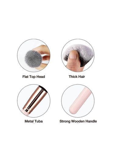Makyaj Fırçası, Makyaj Fırçası Kozmetik Fırçası, Fondöten Fırçası, Düz Kozmetik