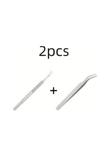 Chuangyinshop 2li Kutu Seti Paslanmaz Çelik Kedi Köpek Pire Kene Tırnak Bakım Aracı