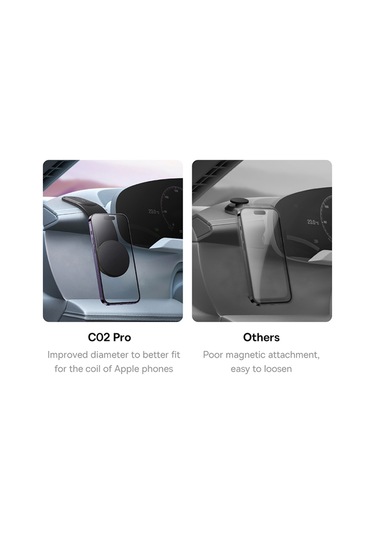 Yifomall Araç Telefon Tutucu Manyetik, Çekmeceli Süngerli, Navigasyon İçin Uygun, Tüm Telefon Modelleriyle Uyumlu, Düz Yüzeylerde Sabit Kurulum