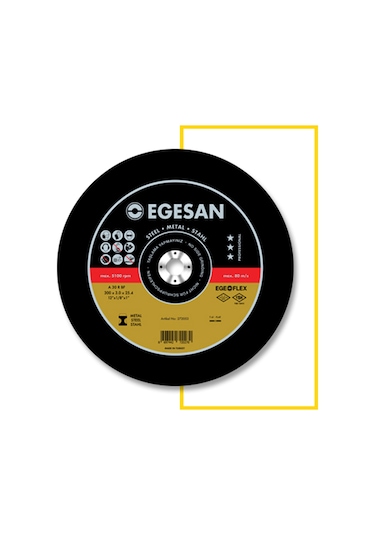 Egesan Metal Kesici Taş Metal Kesme Taşı 115x3.0x22 Mm N11.183