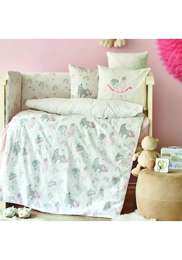 Digna Pembe Cotton Bebek Uyku Seti