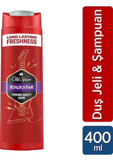 Old Spice Rockstar Erkek Duş Jeli ve Şampuan 400 ML