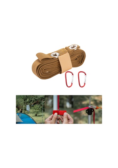 Homyl Çadır Uzatma Kemeri Taşınabilir Gölgelik İpi Haki Haki